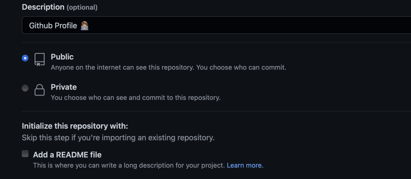 Crea tu github readme profile